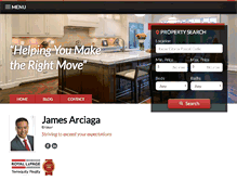 Tablet Screenshot of jamesarciaga.com